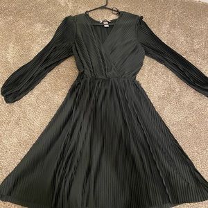 Pleated Midi Dress